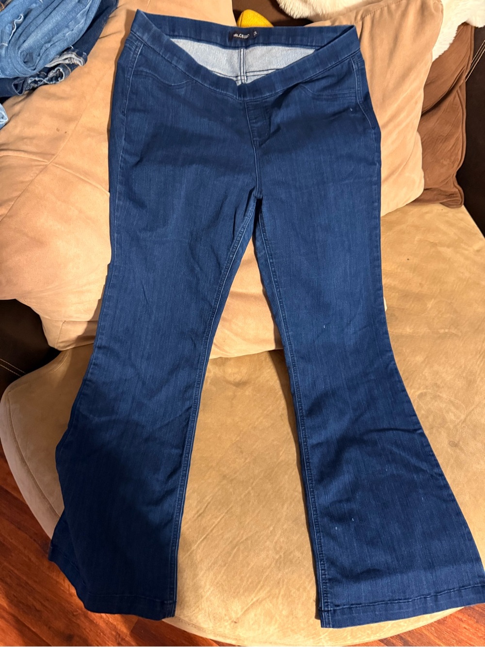 Cello Dark Blue Stretch Denim Leggings